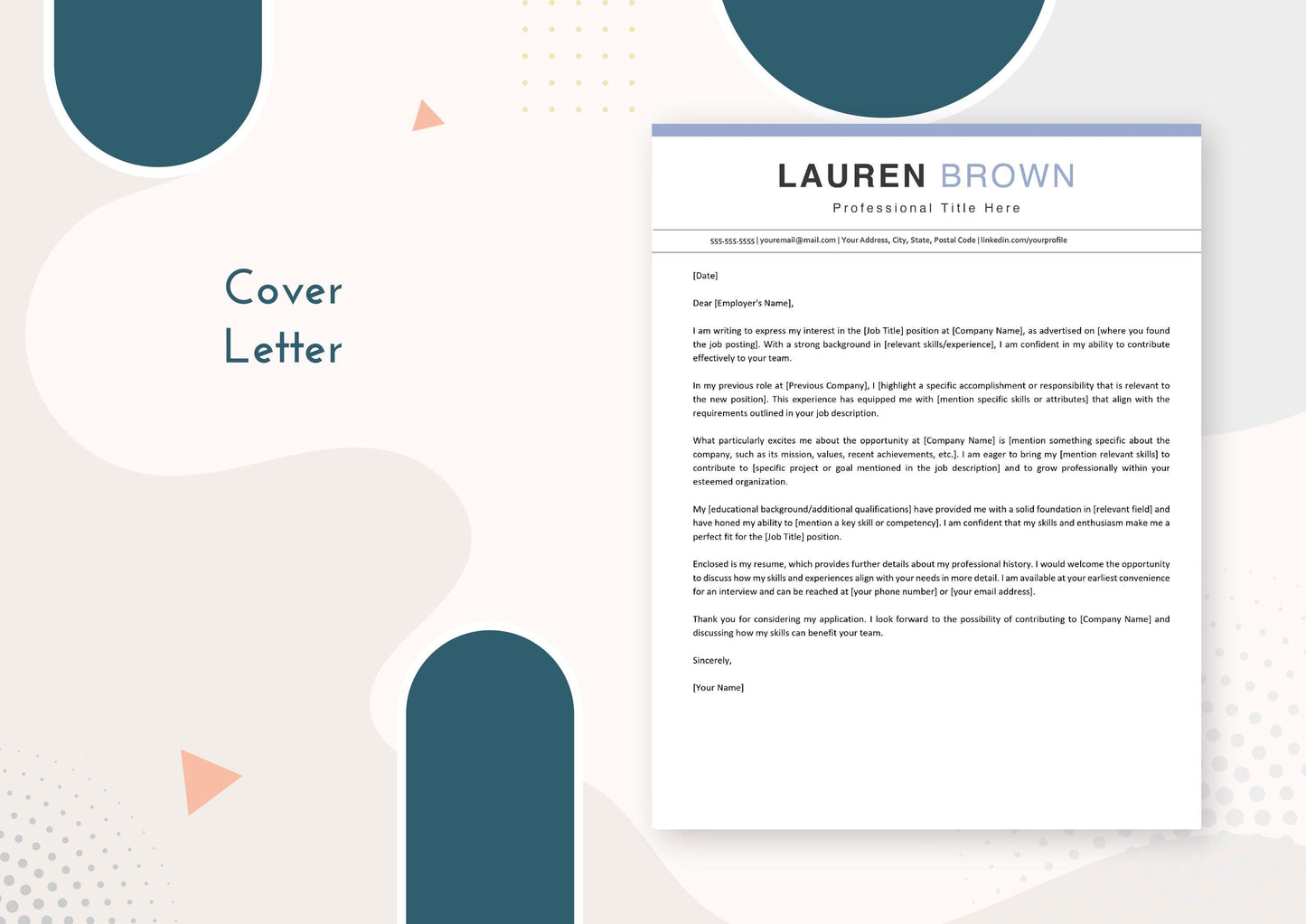 Clean Basic Resume Template for New Applicants - ATS Friendly, MS Word