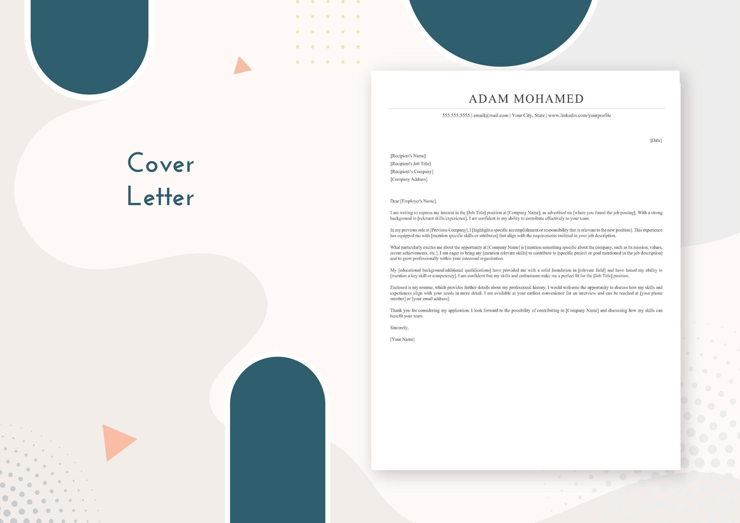 Executive MBA Resume Template - ATS Friendly, MS Word